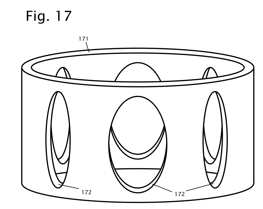 Locking Collar for elliptical struts