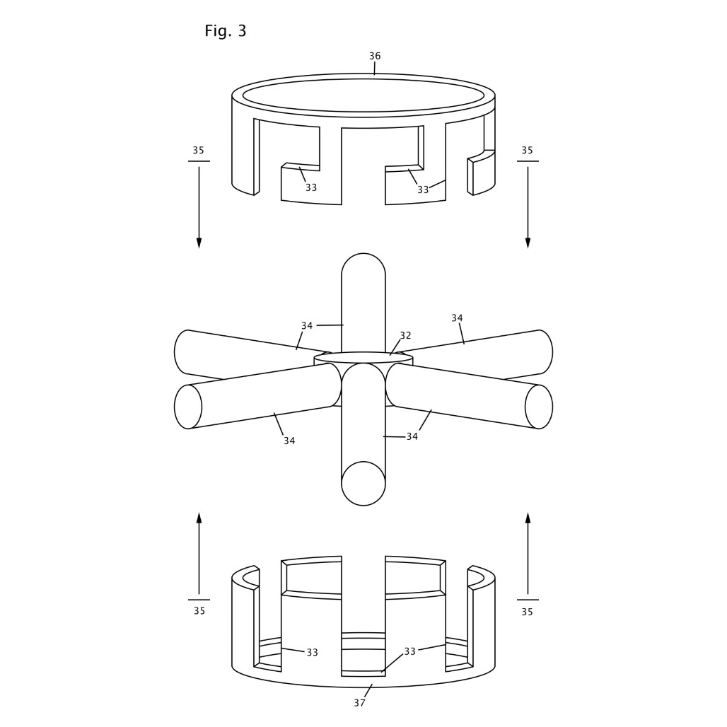 The Locking Collar can be assembled around an existing hub.